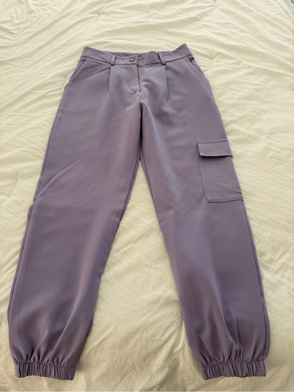 Women’s Lavender Cargo Jogger Pants
